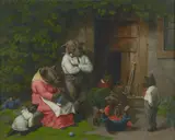 William Holbrook Beard, Domestic Tranquility, oil on canvas
