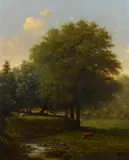 Martin Johnson Heade, Cattle in a Landscape, oil on canvas
