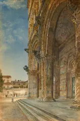 Henry Roderick Newman, Lucca, watercolor and pencil on paper