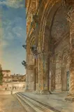 Henry Roderick Newman, Lucca, watercolor and pencil on paper