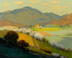Spring by Alfred R. Mitchell, oil on board, sold Nov 2014