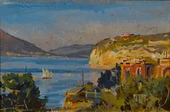 Below Venice, Chioggia Italy; Study for Clouds and Hills; Stein am Rhein; S. Francesco, Assisi; Sorrento, Italy (Group of 5) by Colin Campbell Cooper, sold Nov 2014