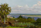 Michail Vladimirovich Matorin, On the Oka River, 1948, oil on canvas