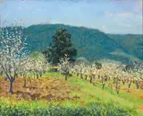Theodore Wores, Foothill orchard, Saratoga, California