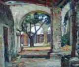 Joseph Kleitsch, The Cloisters, San Juan Capistrano, oil on canvas