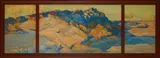 Francis J. McComas, Cliff dwellings, watercolor on paper