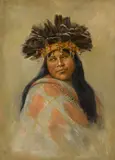 Grace Hudson, A Pomo dancer (Kal-si-wa, Rosa Peters)