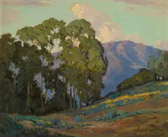 Evening glory by Carl Oscar Borg, oil on canvas, sold Nov 2014