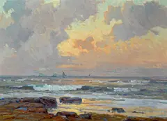 Marine by Jack Wilkinson Smith, oil on canvas, sold Nov 2014