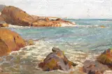 Granville Redmond, Rocky coast, believed to be Laguna