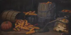 Alfred Montgomery, The corn, oil on canvas