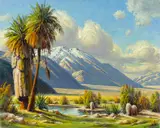 Paul A. Grimm, Mount San Jacinto, 1969, oil on canvas