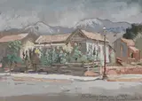 Colin Campbell Cooper, North corner of Santa Barbara and Carillo Streets