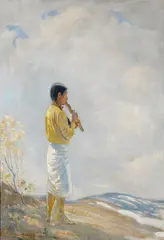 Bert Geer Phillips, The call of spring, oil on canvas