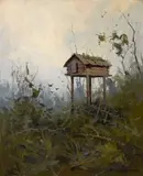 Indian cache by Sydney Laurence, oil on canvas, sold Nov 2014
