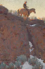 Maynard Dixon, The lone trail, 1912, oil on canvas