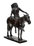Cyrus Edwin Dallin, Appeal to the Great Spirit, patinated bronze with brown patina