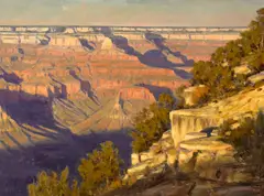 Karl Thomas, Grand Canyon, early light, oil on canvas