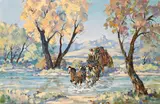 Marjorie Jane Reed, Overland trail at Mimbres River crossing
