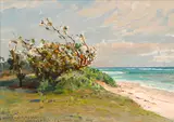 D. Howard Hitchcock, Peaceful shore, Honolulu