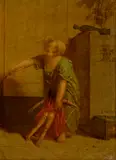 Jean-Louis Hamon, Discipline, oil on canvas laid down on panel