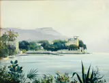 Martin de Waelhem, Villa Kerylos, Baie des Fourmis, Beaulieu sur Mer, oil on canvas