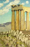 Anna Richards Brewster, Ruins of the Parthenon, Athens, oil on canvas