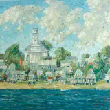 Loretta Feeney, Cape Cod Seaside, 1988, oil on canvas