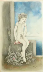 Gerrie Gutmann, Adolescence, 1947; Death Do Us Part, 1946 (2), first signed and dated 'Gerrie von Pribosic / 47' (lower right); second signed and dated 'Gerrie von Pribosic / 46' (lower right)