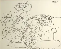 Peter Max, Untitled; Untitled,1986 (2), ink on paper