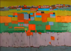 Lee Simpson, Llano Quemado #43, 1974, oil on canvas