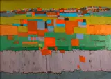 Lee Simpson, Llano Quemado #43, 1974, oil on canvas