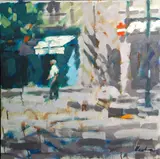 Wilfred Hayward Veal, Huguenot Town, oil on canvas