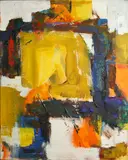 Mason Baccheler Wells, Small Painting #7, 1962;  Overpainting Study, 1958 (2), first signed with initials and dated 'MW 1962' (on the reverse); signed