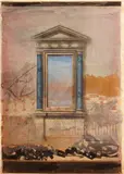 Donald Farnsworth, Counterpoint Bapistry II, 1990, Color monotype on handmade paper