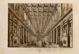 Antonio Sarti, Architectural Interior Scenes, 1825; 1826, Two etchings on handmade paper