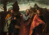 Altobello Melone, The Road to Emmaus, oil on canvas