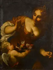 Antonio Bellucci, Saint Dorothy, oil on canvas