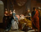 Gaspare Diziani, Anthiochus and Stratonice, oil on canvas