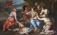 French School, Juno and Argus, oil on canvas