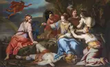 French School, Juno and Argus, oil on canvas