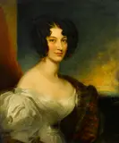 George Henry Harlow, A portrait of Mrs. Montague of Oxenden, Middleton, oil on canvas