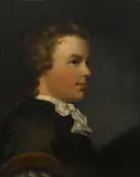 A portrait of a young man, bust-length, thought to be Christopher Brooking by English School, oil on canvas, sold Sep 2014