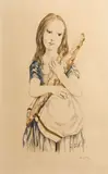 Léonard-Tsuguharu Foujita, Fillette au pain (B. 60.66)