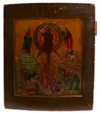 Northwestern Russia, possibly Novgorod, Old Believer workshop, late 18th century by Icon of the Transfiguration, tempera on wood, sold Sep 2014