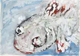 Vladimir Yakovlev, 'Russian Fish,' c. 1985, oil and gouache on paper