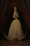 Spanish Colonial School, Our Lady of Solitude, oil on canvas