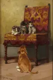 John Henry Dolph, Coveted chair, oil on board