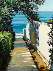 Christopher S. Gerlach, Path to the Sea: La Jolla, 1985, oil on canvas