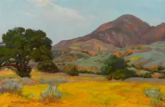 Oaks in the Meadow by Aaron Edward Kilpatrick, oil on canvas, sold Sep 2014